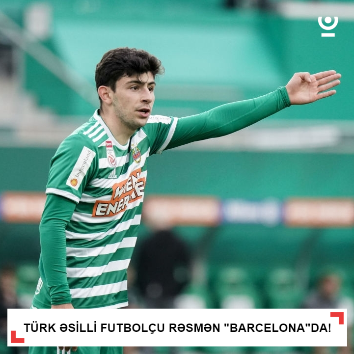Türk əsilli futbolçu rəsmən