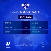 BİZON Student Cup 2-də  qrup mərhələlərinin 2-ci turu yekunlaşdı.